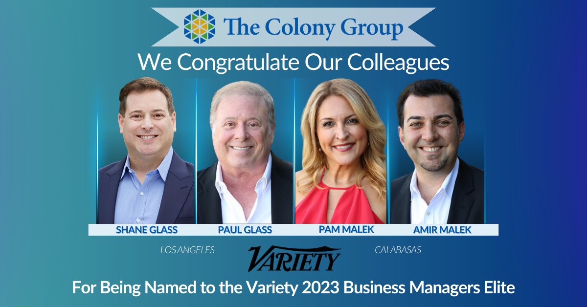 Amir Malek, Pam Malek, Paul Glass, and Shane Glass Honored as Variety’s Business Managers Elite of 2023 for the Seventh Year