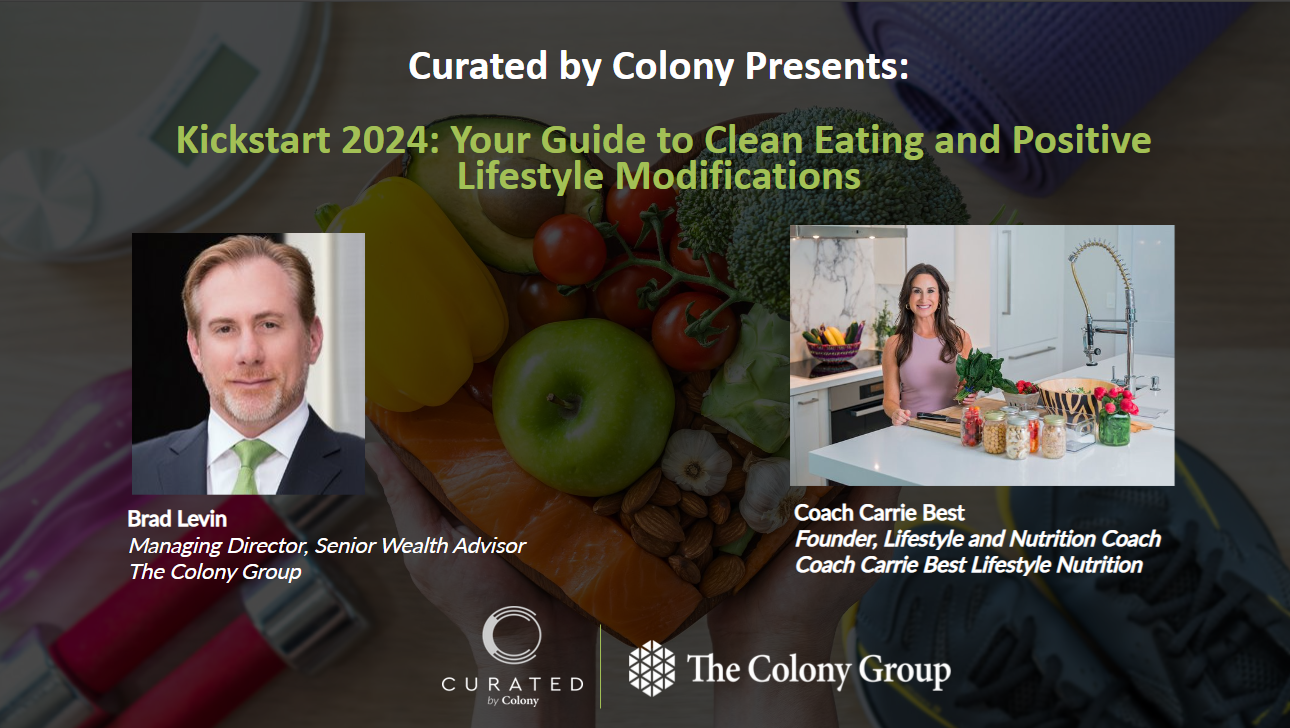 Curated by Colony Presents Kickstart 2024 Your Guide to Clean Eating with CBL Wellness Banner